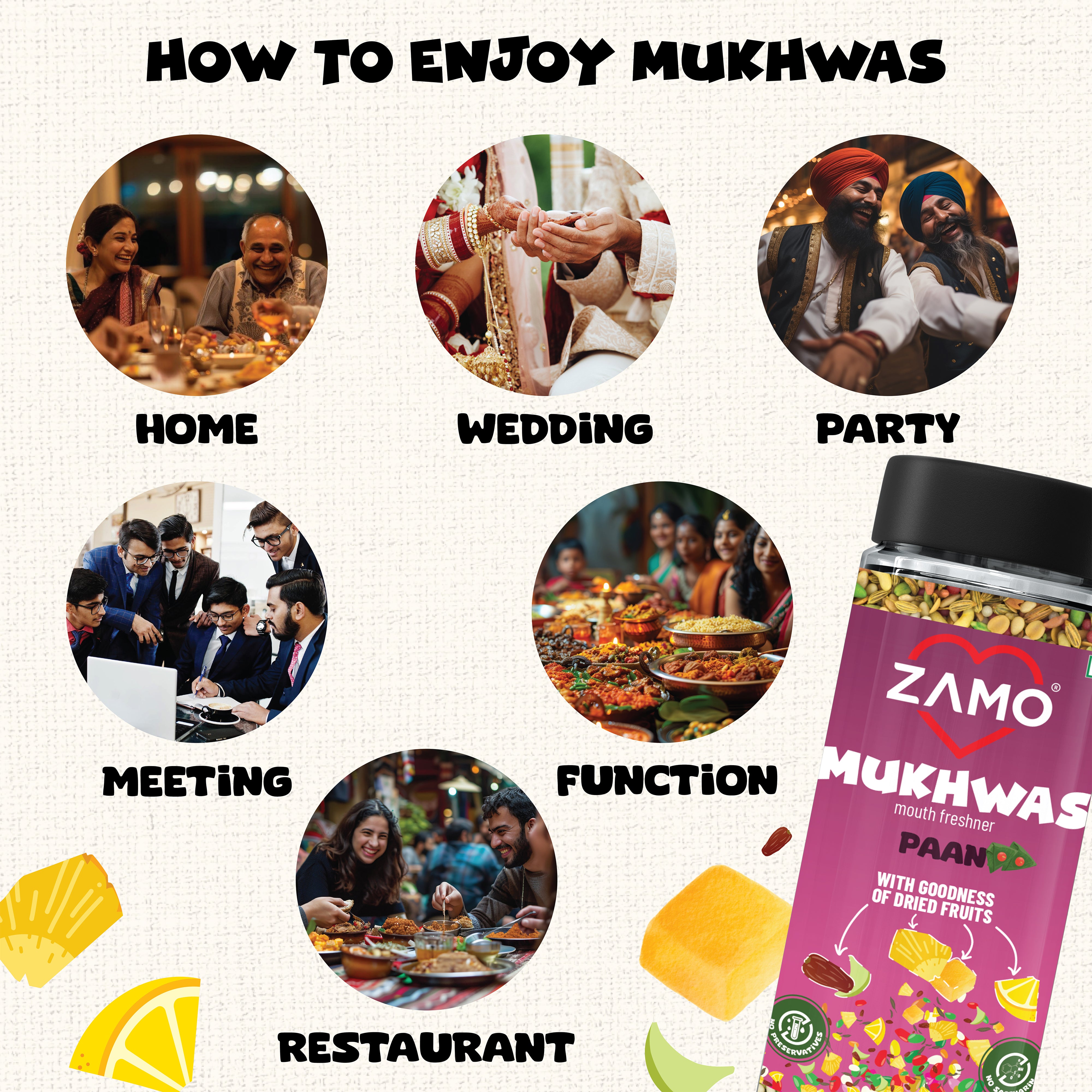 ZAMO Mukhwas Mouth Freshener - Paan Pack of 2